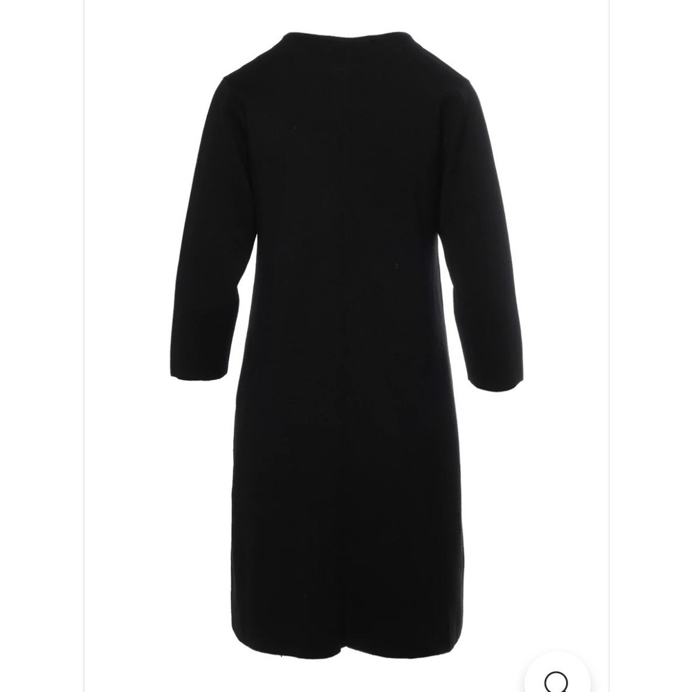 Fabiana Filippi Wool Dress XXL Black Merino Long Sleeve Italy - Picture 2 of 11